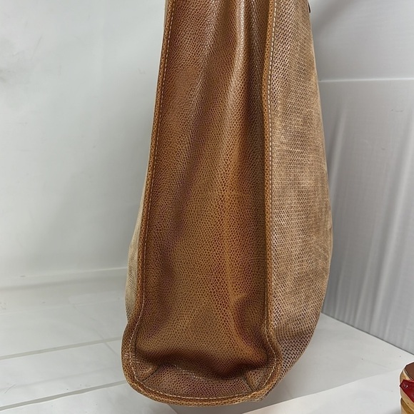 Leather and Suede North South Hand Tote Business Bag with Wallet - Picture 8 of 15